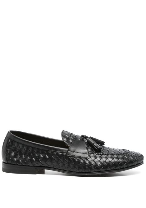 Black leather loafers Henderson baracco - men